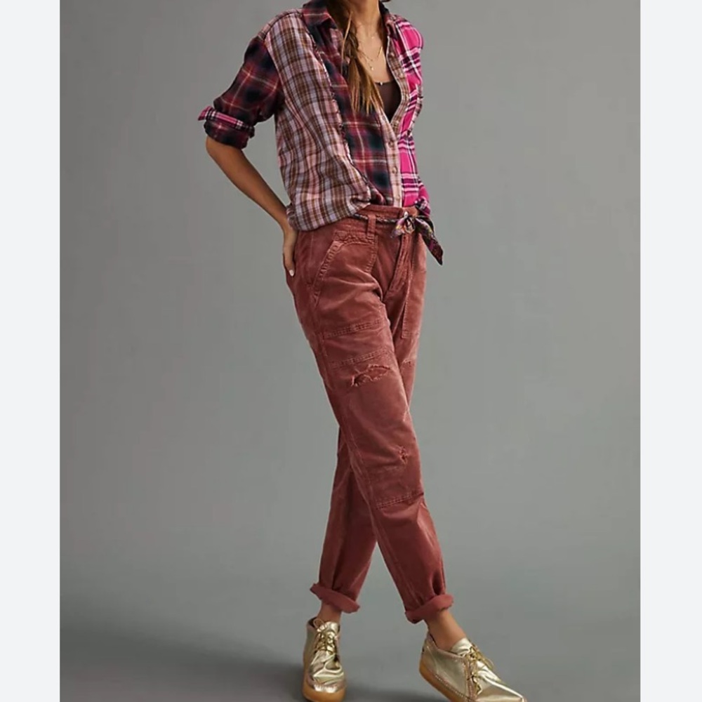 PILCRO Corduroy Straight Leg Ankle Pants 28 - Picture 15 of 15